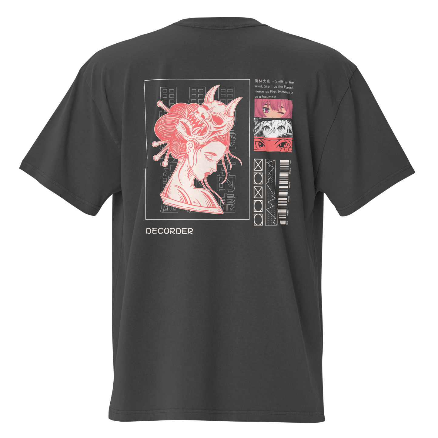 samurai sakura Oversized t-shirt