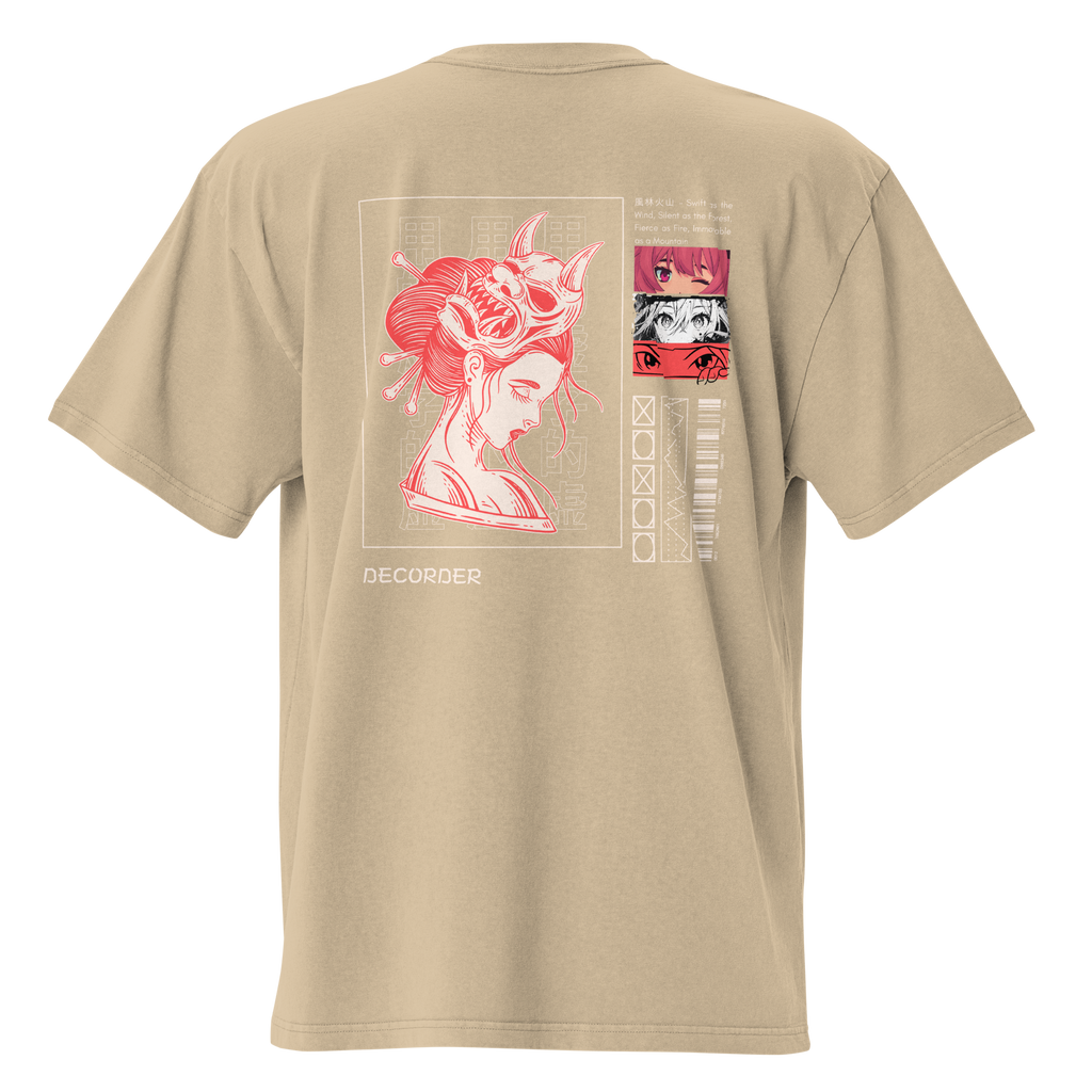 samurai sakura Oversized t-shirt